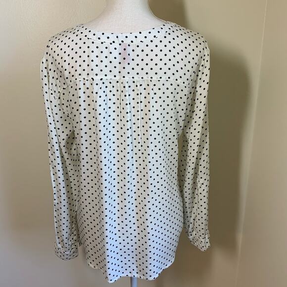 DIVIDED Black & White Polka Dot Blouse - Picture 3 of 9